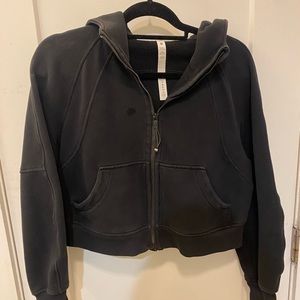 Lululemon Full zip cropped scuba hoodie